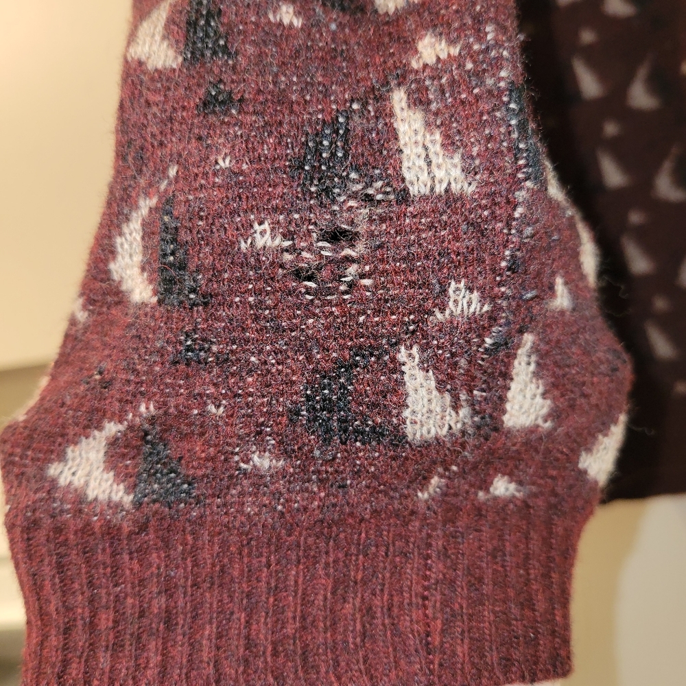 Vintage Wool Sailboat Cardigan - Picture 4 of 8